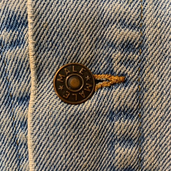 Distressed "Male" Denim Vest - Picture 4 of 10